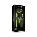 Ouch! Glow in the Dark 7-Piece Bondage Kit Neon Green - Fantasies Boutique