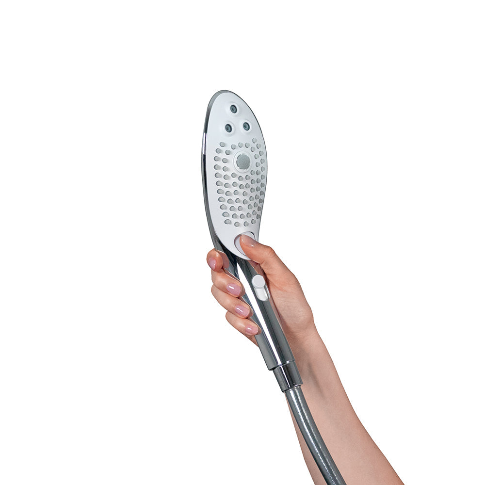 Womanizer Wave Shower Head Masturbator Chrome - Fantasies Boutique