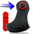 Hunkyjunk Revsling Cock & Ball Sling with Bullet Vibrator Tar Ice - Fantasies Boutique