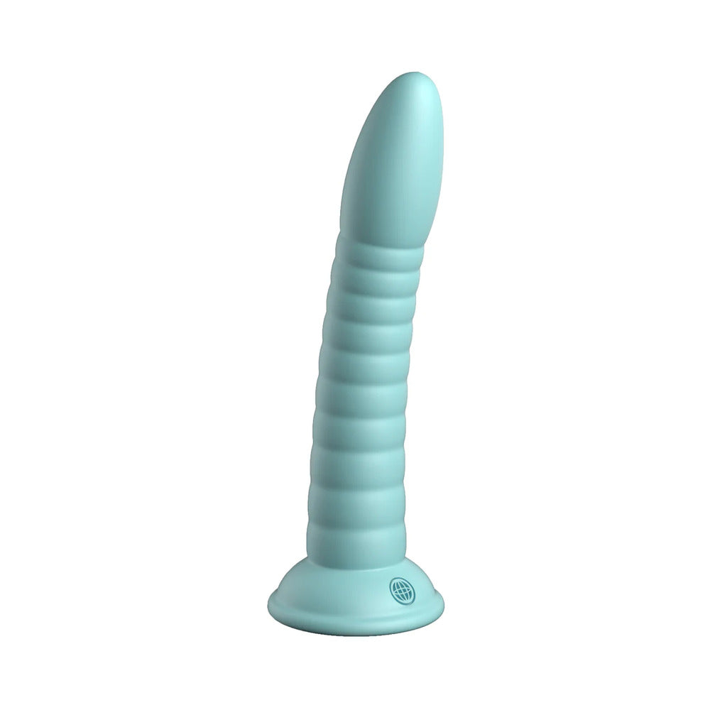 Dillio Platinum Collection Wild Thing 7 in. Silicone Dildo Teal - Fantasies Boutique