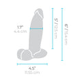 b-Vibe Slipskin Realistic Silicone Dildo 6 in. Girthy Brown