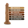 Dr. Skin Basic 7.5 Realistic 7.5 in. Dildo Tan - Fantasies Boutique
