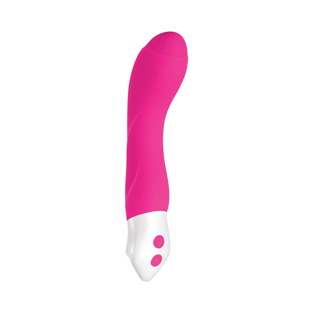 Evolved Buxom G Rechargeable Silicone G-Spot Vibrator Pink - Fantasies Boutique