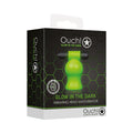 Ouch! Glow in the Dark Vibrating Head Masturbator Neon Green