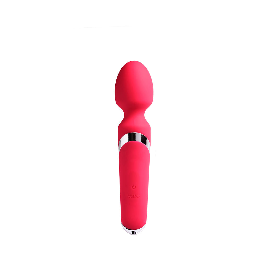 VeDO Wanda Rechargeable Wand Vibe - Foxy Pink - Fantasies Boutique