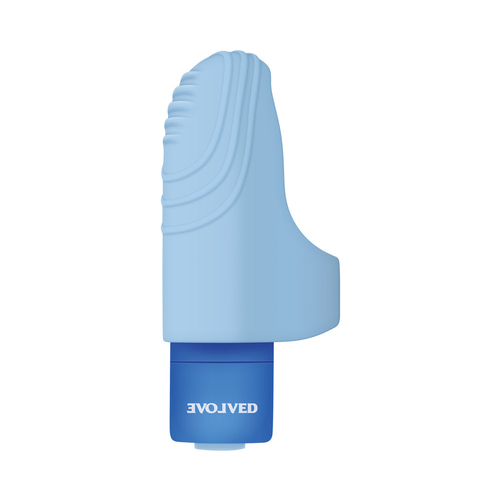 Evolved Fingerlicious Rechargeable Silicone Finger Vibrator Blue - Fantasies Boutique