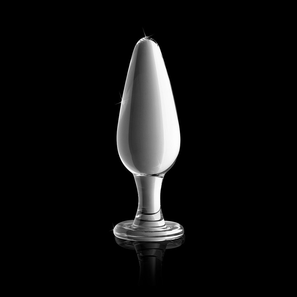 Icicles No. 26 Glass Anal Plug 4.5 in. Clear