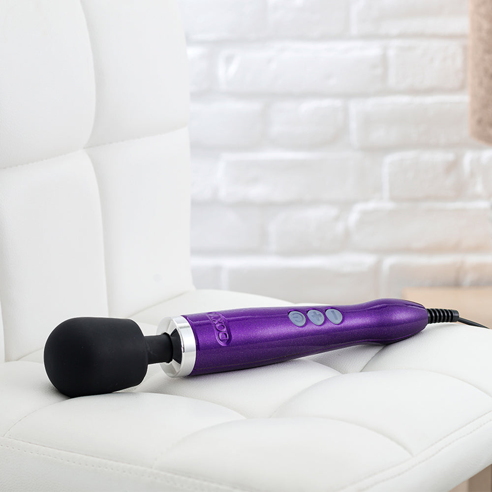 Doxy Die Cast Wand Vibrator Purple - Fantasies Boutique