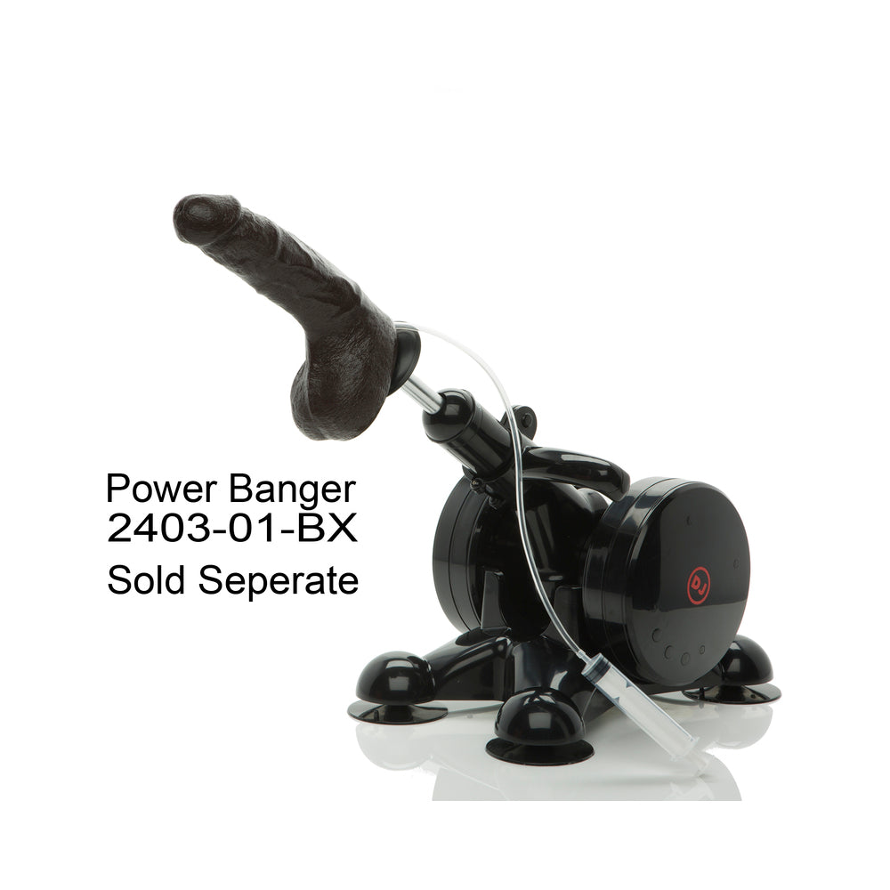 Bust It Squirting Realistic Cock Black w/1oz Nut Butter - Fantasies Boutique