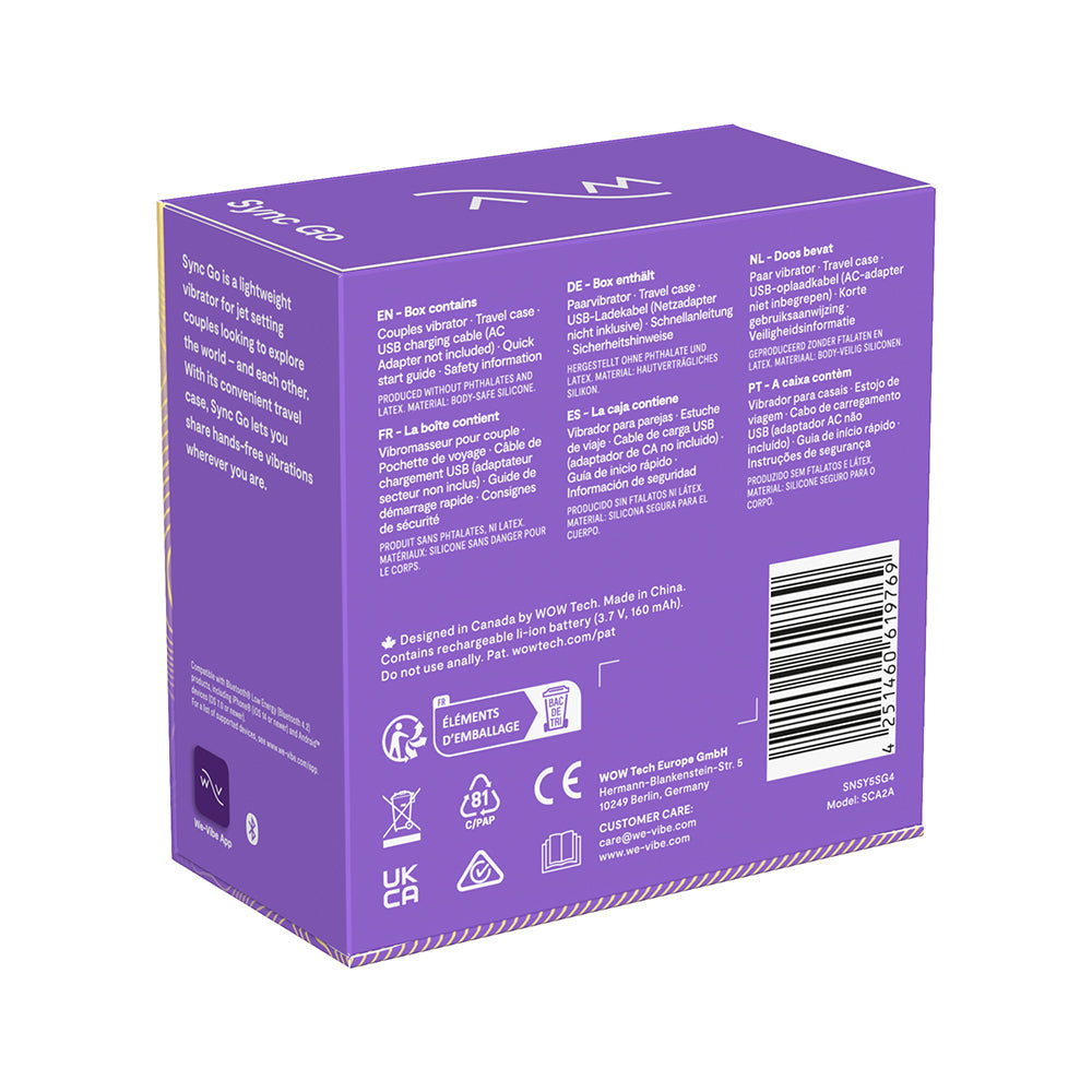 We-Vibe Sync Go Light Purple - Fantasies Boutique