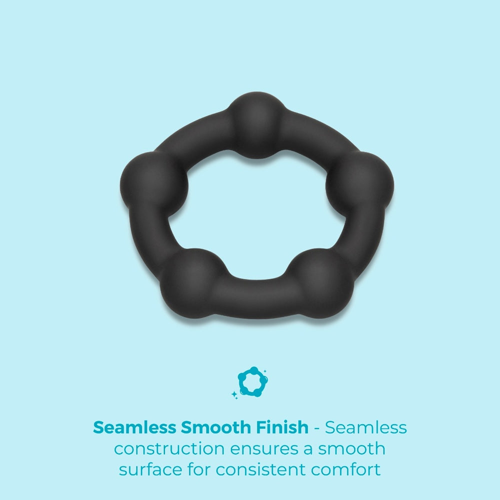b-Vibe Snug Ring Orbit Nubby Snug Fit Silicone C-Ring