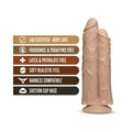 Dr. Skin Dr. Double Stuffed 10.5 in. Double Shaft Dildo Beige - Fantasies Boutique