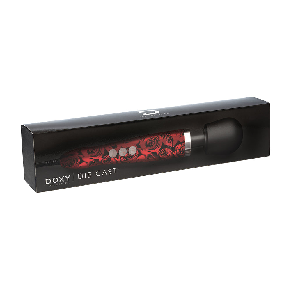 Doxy Die Cast Wand Vibrator Roses - Fantasies Boutique