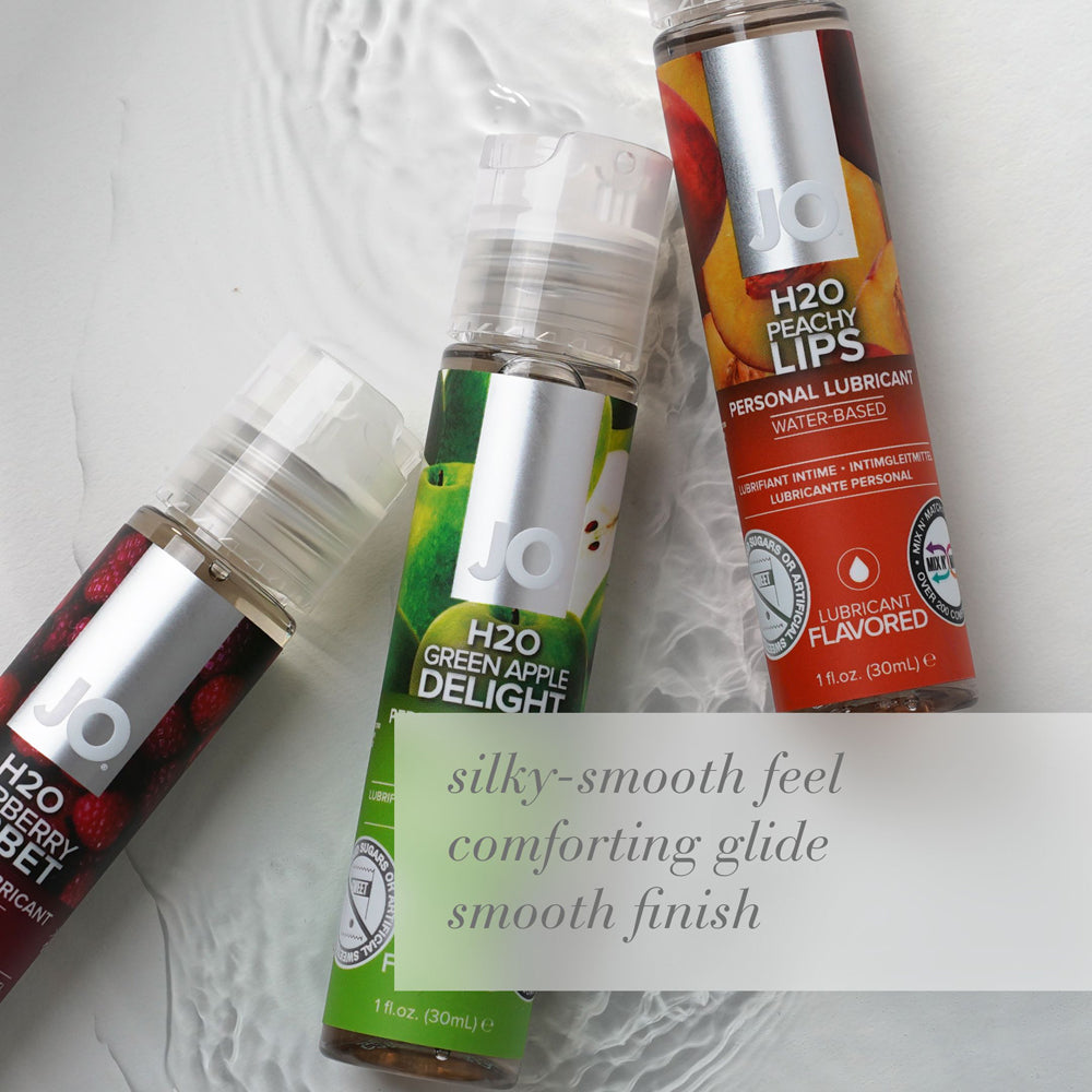 JO H2O Peachy Lips Flavored Water-Based Lubricant 4 oz.