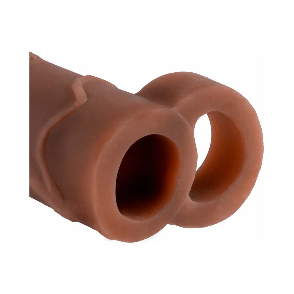 Fantasy X-tensions Perfect 2 in. Extension With Ball Strap Brown - Fantasies Boutique