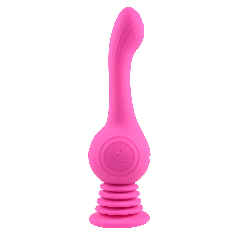 Evolved Gyro Vibe Rechargeable Gyrating Silicone Vibrator Pink - Fantasies Boutique