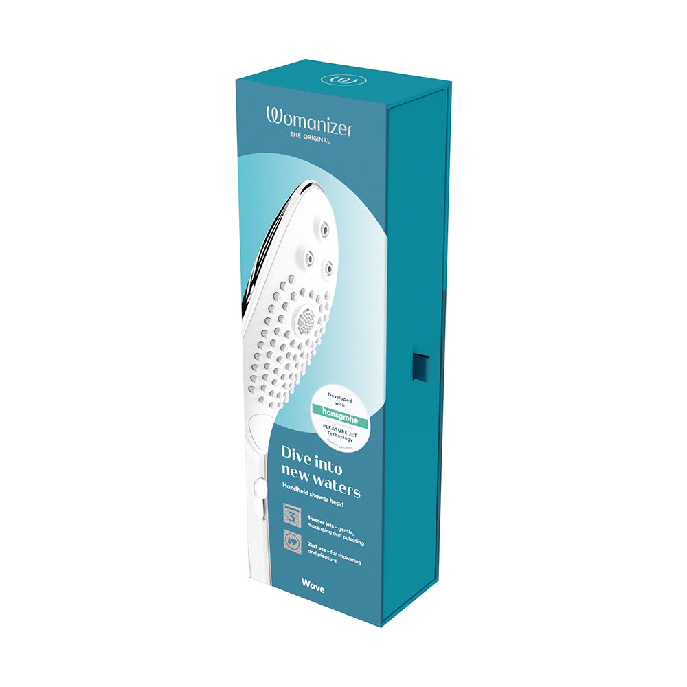 Womanizer Wave Shower Head Masturbator Chrome - Fantasies Boutique