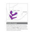 Pipedream 3Some Rock n' Ride Triple Stimulation Silicone Vibrator Purple