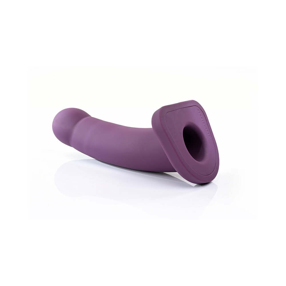 Sportsheets Merge Collection Banx 8 in. Silicone Hollow Dildo Plum - Fantasies Boutique