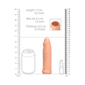 RealRock Realistic 6 in. Penis Sleeve Extender Beige - Fantasies Boutique