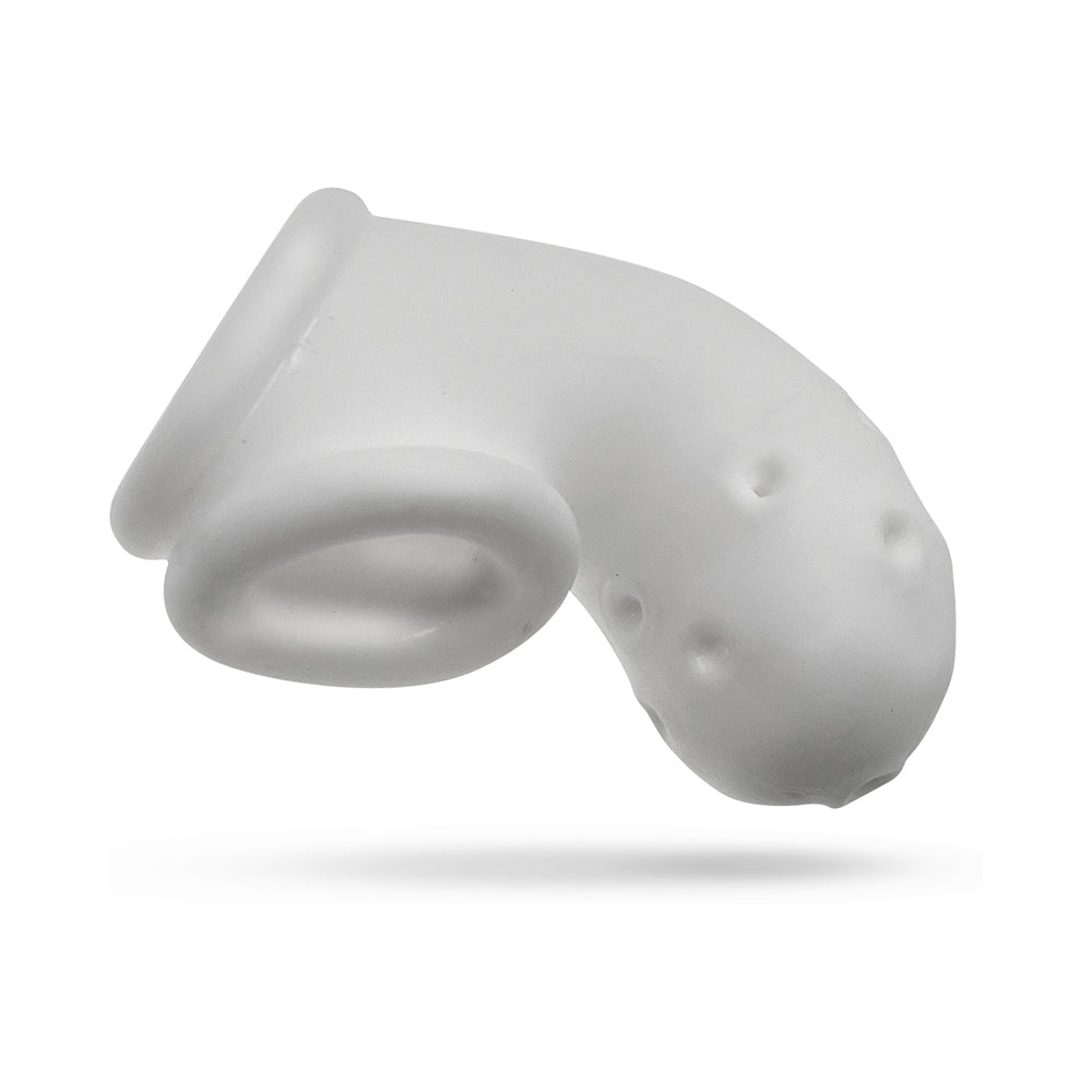 OxBalls Airlock Air-Lite Vented Chastity White Ice