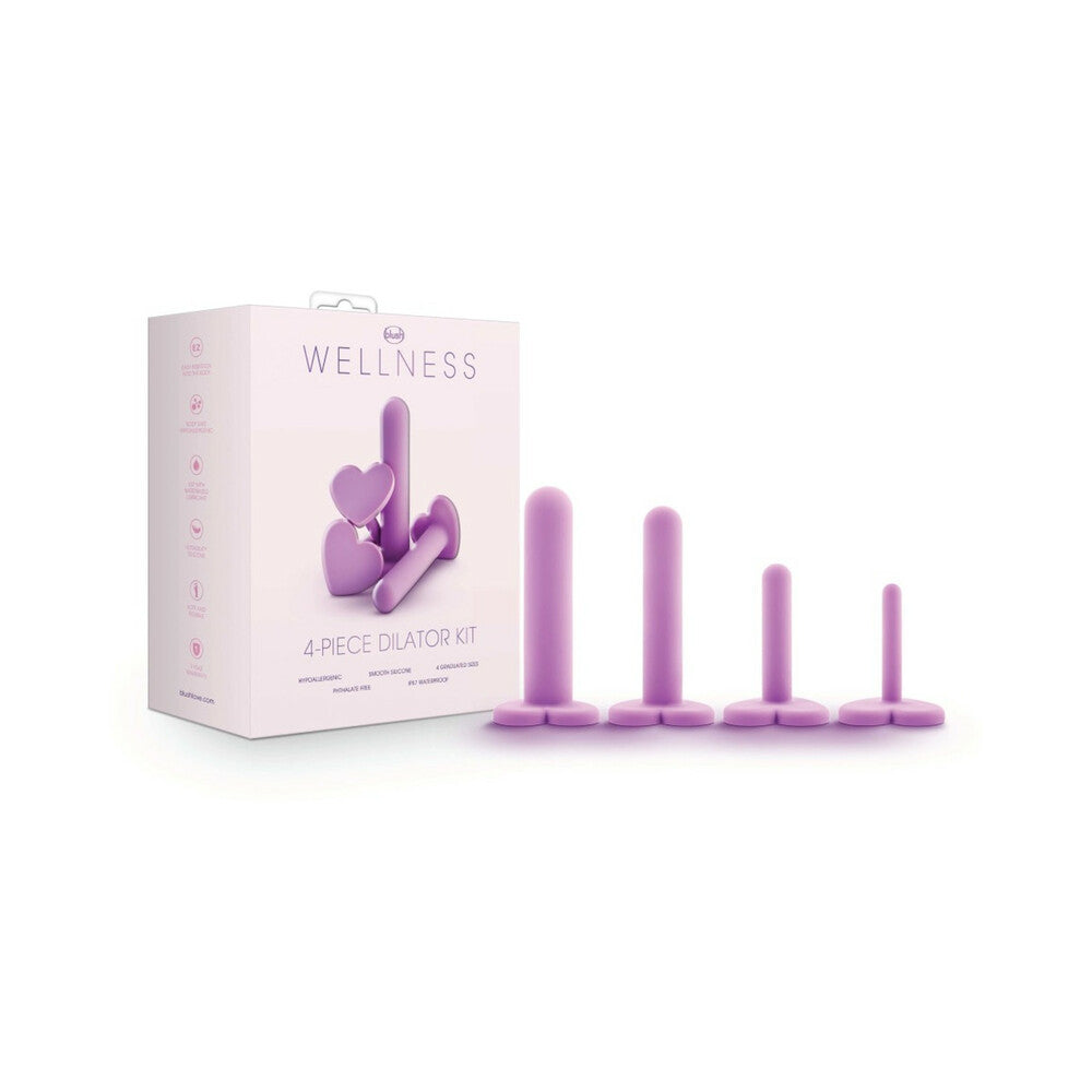 Blush Wellness 4-Piece Silicone Dilator Kit Purple - Fantasies Boutique
