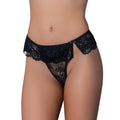Magic Silk Pheromone Panties Flutter Thong 2-Pack Lilac/Black Queen Size