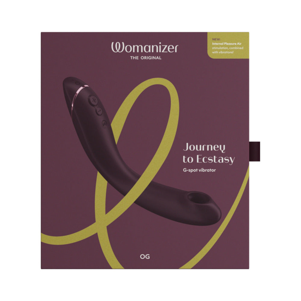 Womanizer OG Rechargeable G-Spot Pleasure Air Stimulator Aubergine - Fantasies Boutique