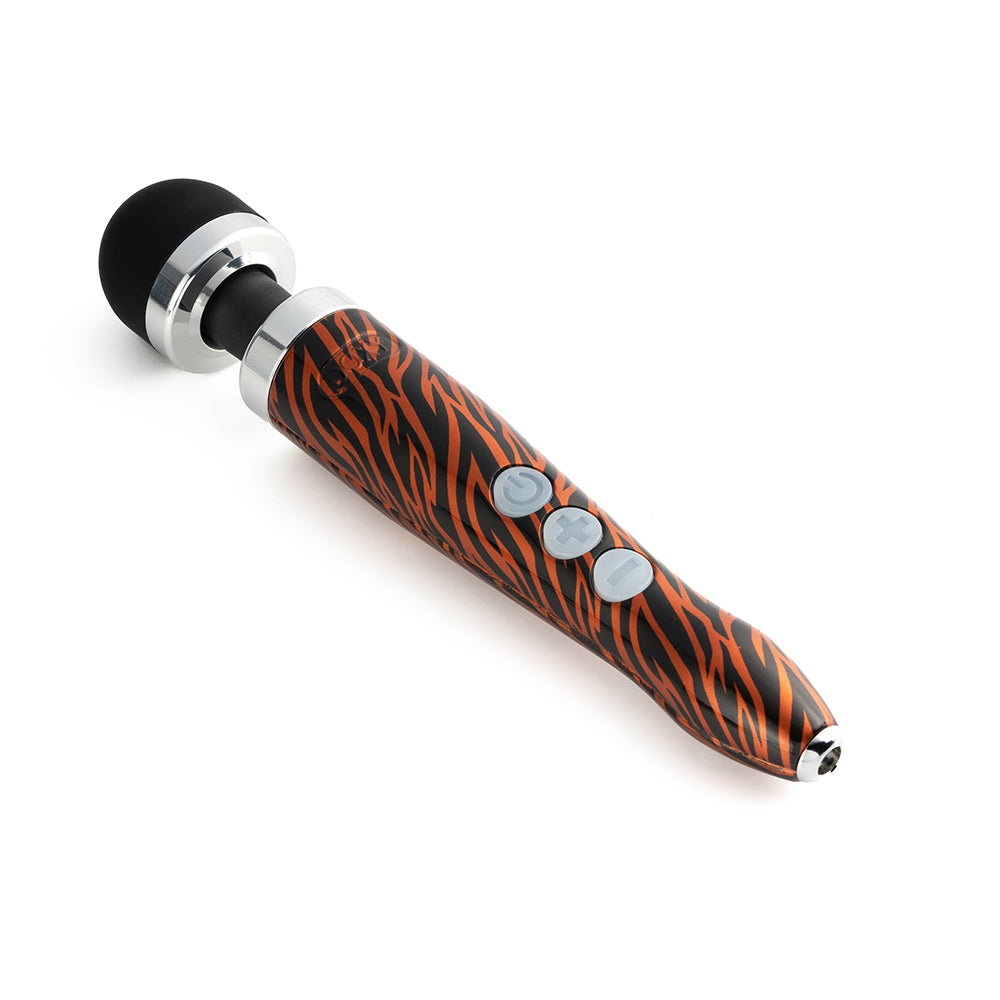 Doxy Die Cast 3R Rechargeable Compact Wand Vibrator Tiger - Fantasies Boutique