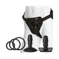 Vac-U-Lock Silicone Pegging Set Black - Fantasies Boutique