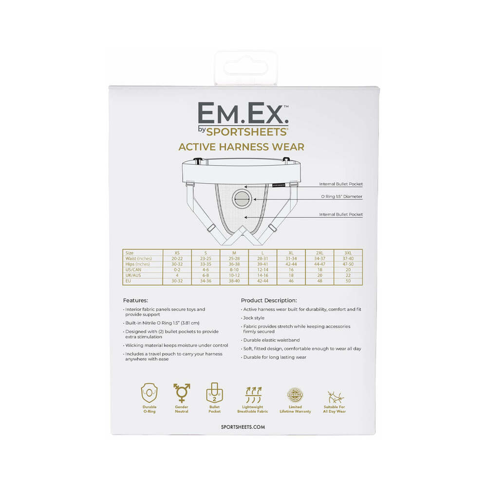 Sportsheets Em.Ex. Fit Harness Jock Knit Adjustable XL-3XL - Fantasies Boutique