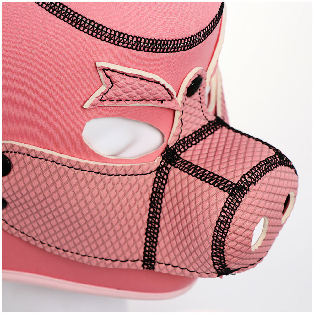 Ple'sur Neoprene Pig Mask Hood Pink Bag Packaging - Fantasies Boutique