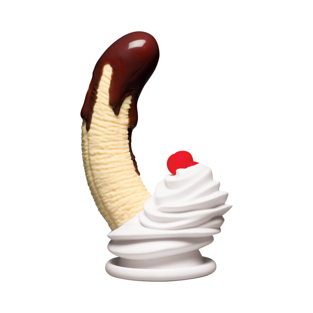 Simply Sweet Chocolate Dipped Banana Split Premium Silicone Dildo