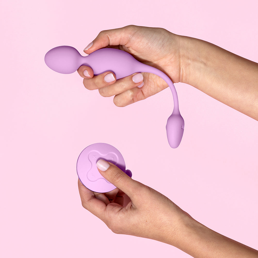 Wellness Raine Vibrating Kegel Ball Lilac - Fantasies Boutique