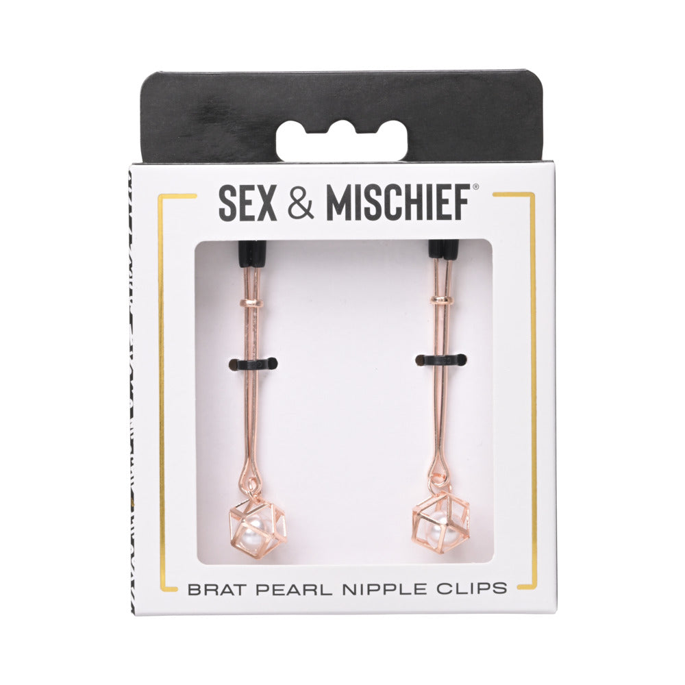 Sportsheets Sex & Mischief Brat Pearl Nipple Jewelry - Fantasies Boutique