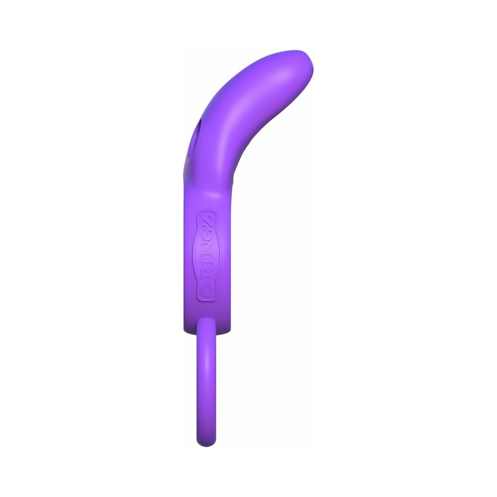 Pipedream Fantasy C-Ringz Silicone Vibrating Twin Teazer Rabbit Ring With Ears Purple