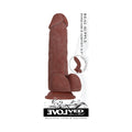 Evolved Real Supple Girthy Poseable 8.5 in. Realistic Dildo With Balls Brown - Fantasies Boutique