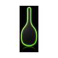Ouch! Glow in the Dark Bonded Leather Round Paddle Neon Green