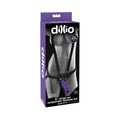 Dillio Adjustable 6 in. Strap-On Suspender Harness Set Purple/Black - Fantasies Boutique