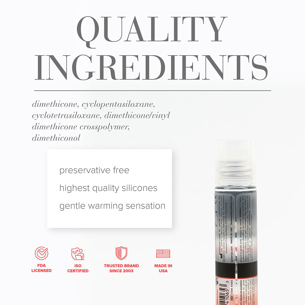 JO Premium Anal Warming Silicone-Based Lubricant 2 oz.