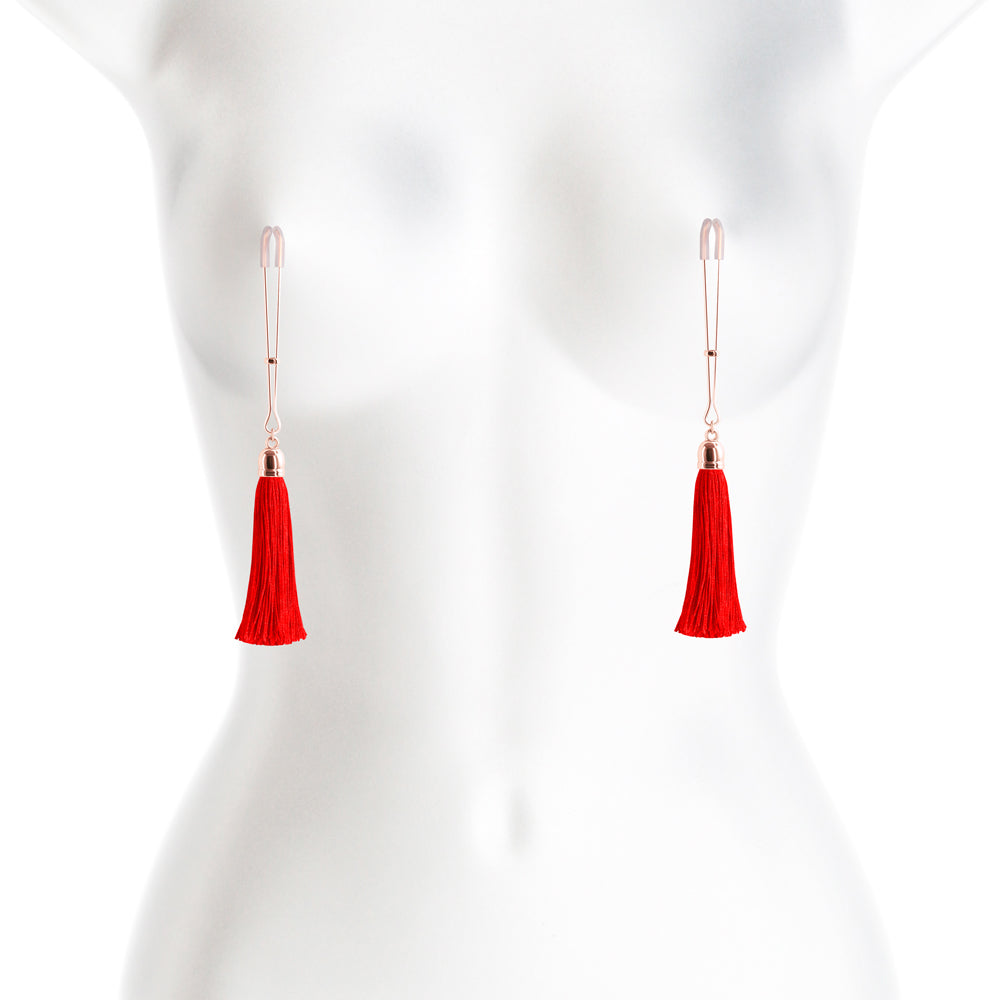 Bound Nipple Clamps T1 Red - Fantasies Boutique
