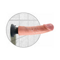 King Cock 9 in. Vibrating Cock Poseable Dildo With Suction Cup Beige - Fantasies Boutique