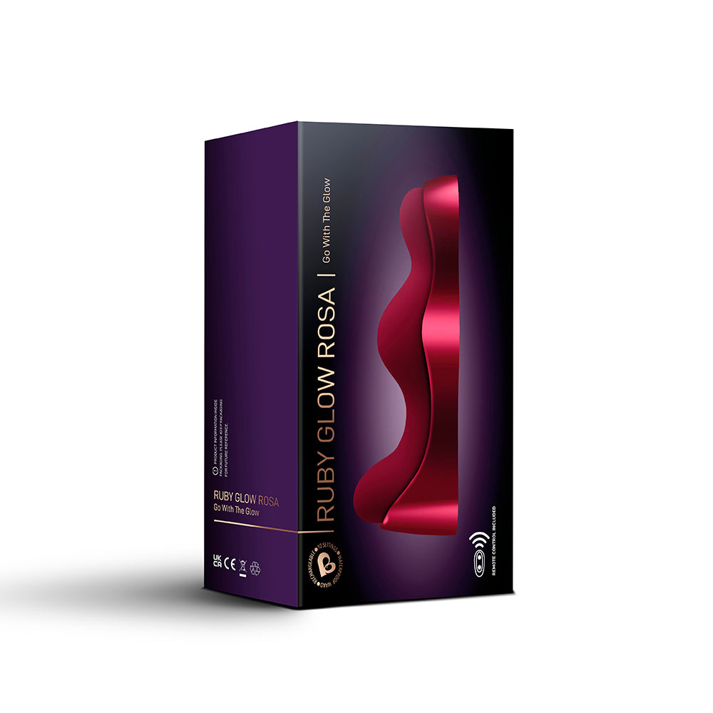 Rocks-Off Ruby Glow Rosa Saddle Vibrator - Fantasies Boutique