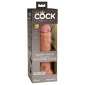 King Cock Elite 8 in. Dual Density Silicone Cock Realistic Dildo With Suction Cup Tan - Fantasies Boutique