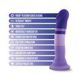 Avant D2 Purple Rain 7.5 in. Silicone Dildo - Fantasies Boutique