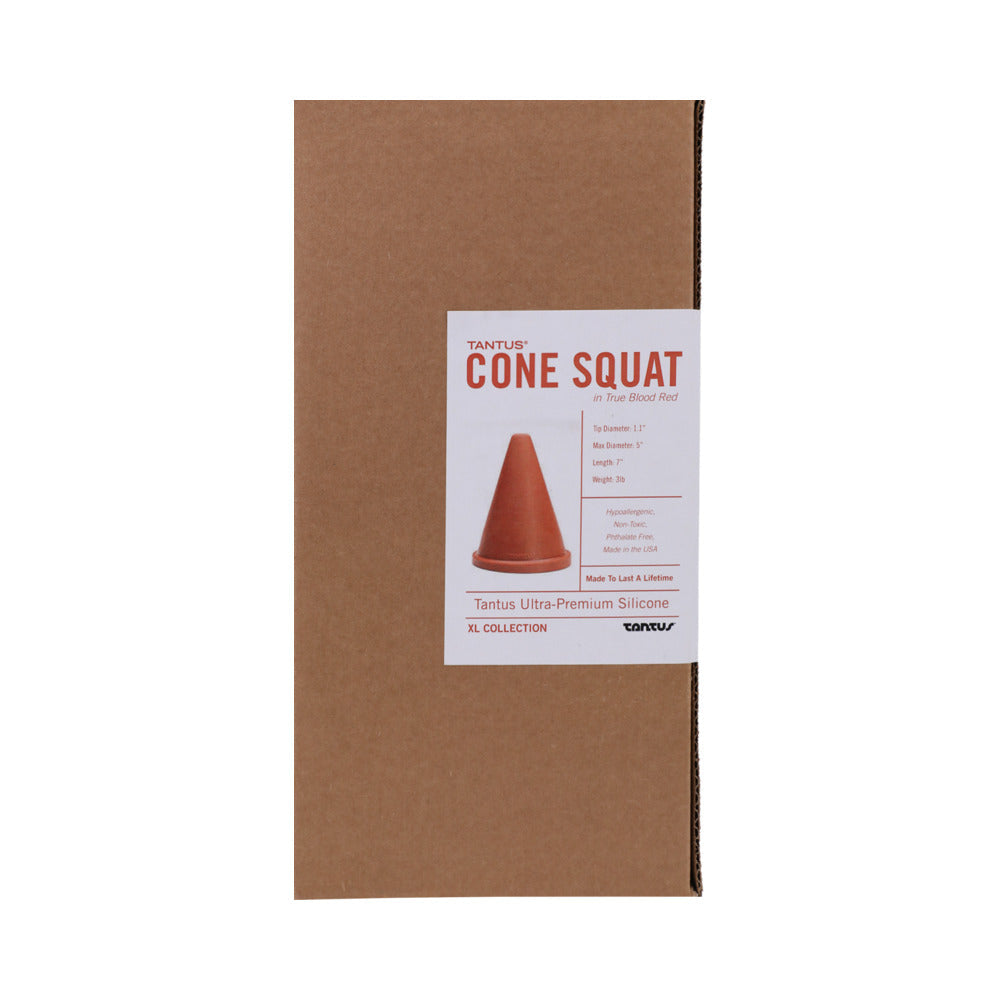 Tantus Cone Squat Dildo Ruby (Box) - Fantasies Boutique