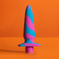 Blush Avant Vibrotize Vibrating Silicone Anal Plug Fuchsia - Fantasies Boutique