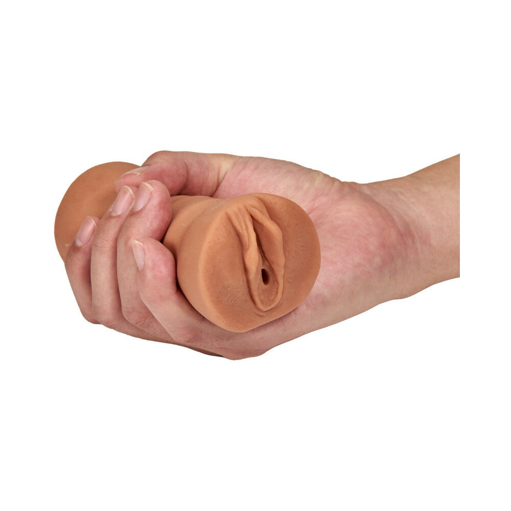 M for Men Julieta Vagina Stroker with Bullet Vibrator Tan - Fantasies Boutique