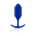 b-Vibe Snug Plug 4 Weighted Silicone Anal Plug Navy - Fantasies Boutique