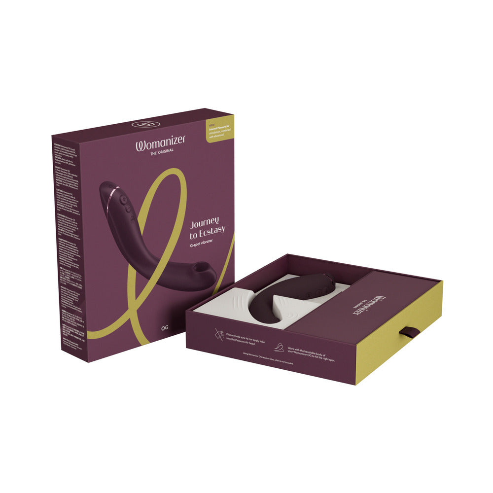 Womanizer OG Rechargeable G-Spot Pleasure Air Stimulator Aubergine - Fantasies Boutique